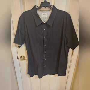 Men's Short Sleeve Black Shirt 3XL